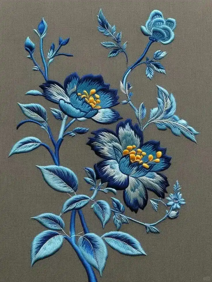 طرح گلدوزی روی مانتو