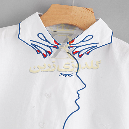 گلدوزی روی پیراهن