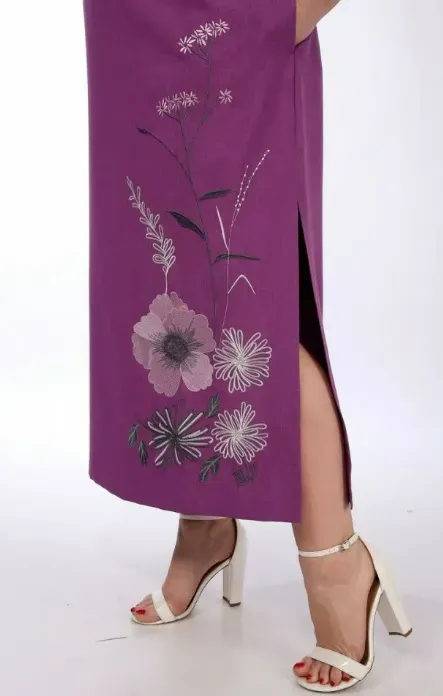 گلدوزی روی مانتو